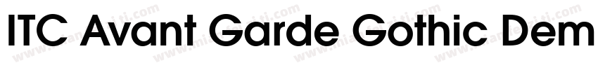 ITC Avant Garde Gothic Demi Conden字体转换